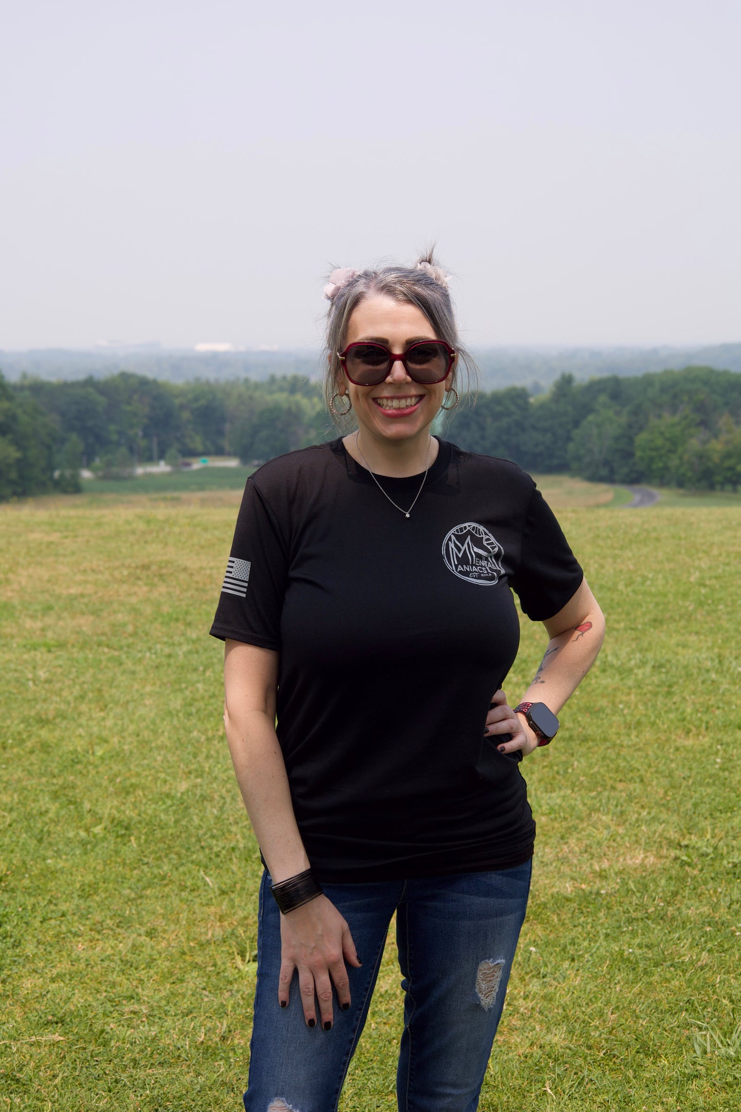 2.0 Full Back Freedom Flag Tee