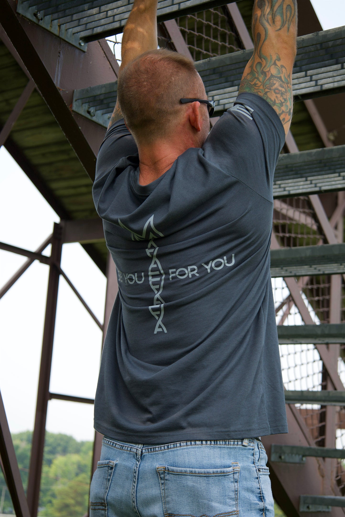 2.0 Full Back Freedom Flag Tee