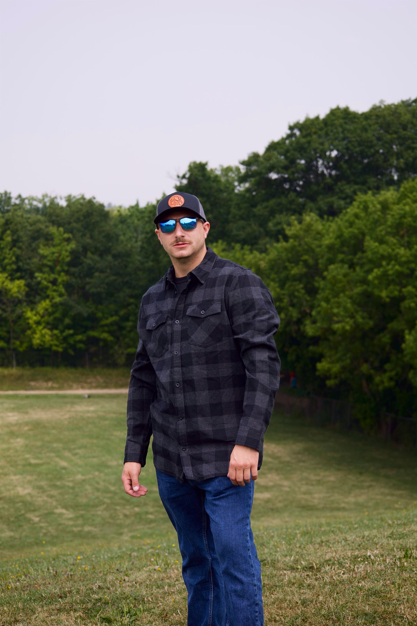 Charcoal Black Flannel